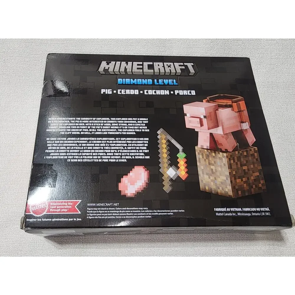 Minecraft diamond level Pig, Cerdo, Cochon, Porco
